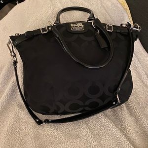 Coach fabric shoulder bag